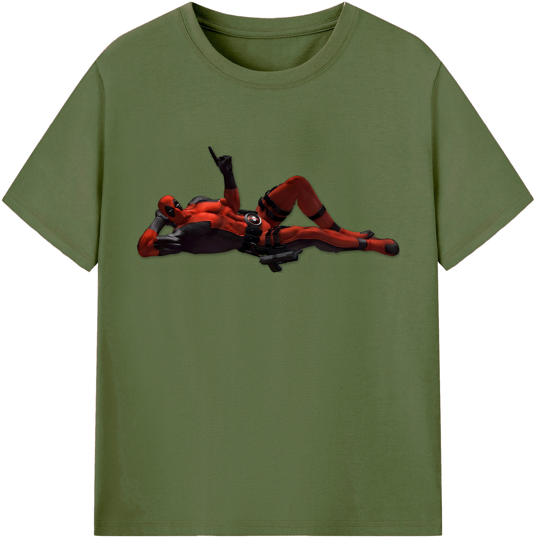 （画像用） Deadpool デッドプール 綿100％半袖Tシャツ（フロントプリント）